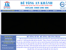 Tablet Screenshot of betongankhanh.com